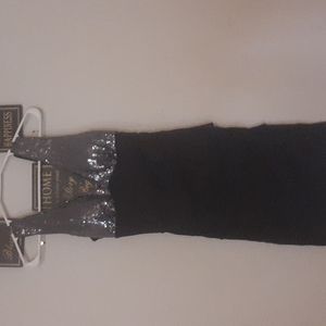 Black shimmering dress